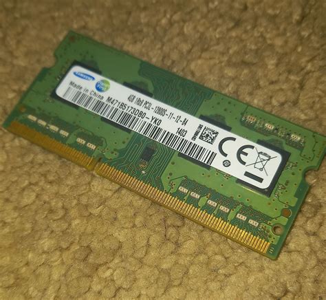 Samsung M471B5173DB0-YK0 4GB DDR3 PC3L-12800S 204-Pin 1600MHz SODIMM ...