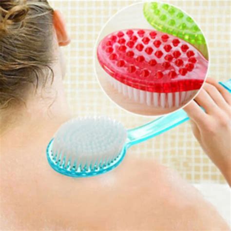 Щетка для душа, пластиковая щетка с длинной ручкой | AliExpress