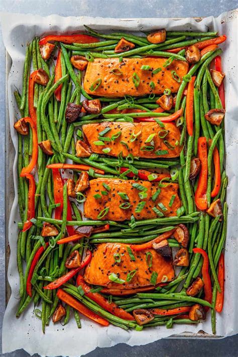 Sheet Pan Teriyaki Salmon Whole30 Gluten Free Nom Nom Paleo