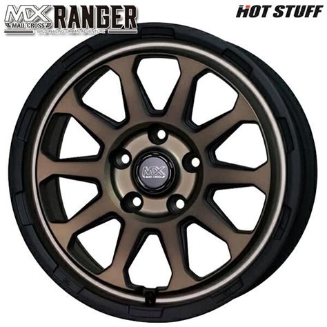 HOT STUFF デリカD5等 ホットスタッフ マッドクロス レンジャー 16インチ 7 0J 5H114 3 38 マットブロンズ アルミホイール単品 4本セット 送料無料 タイヤ