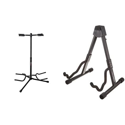 Gator Frameworks Adjustable Double Guitar Stand Holds Two Electric Or