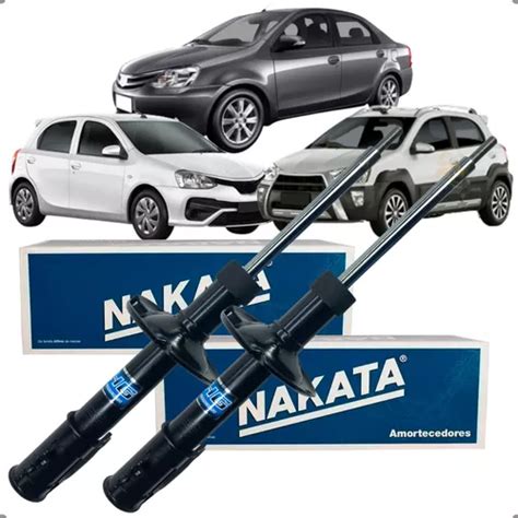 Par De Amortecedor Dianteiro Toyota Etios Original Nakata