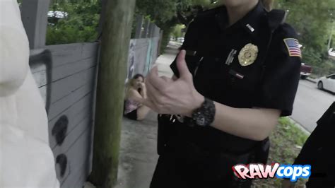 Blonde Cop Goes Crazy On Criminal Huge Black Cock