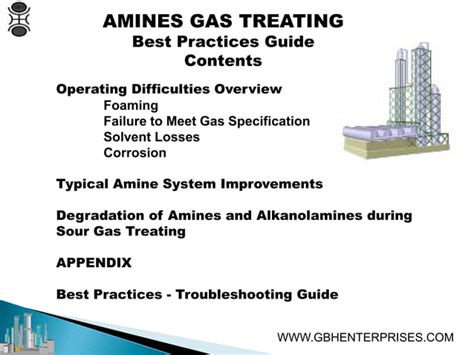 Amine Gas Treating Unit Best Practices Troubleshooting Guide Ppt