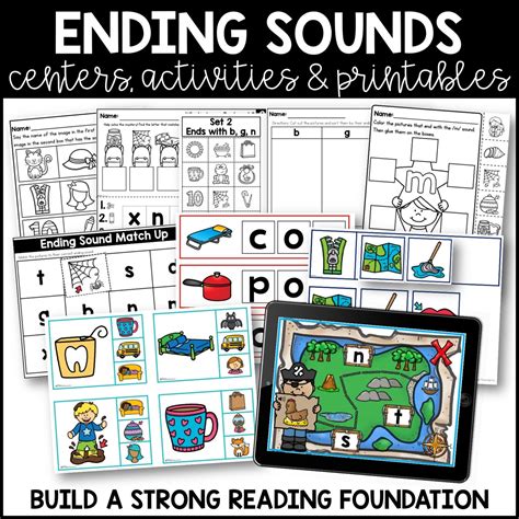 kindergarten phonics centers beginning middle   sounds