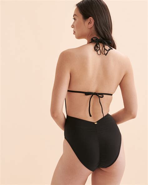 Pq Swim Midnight Mila Macramé Details One Piece Swimsuit Black