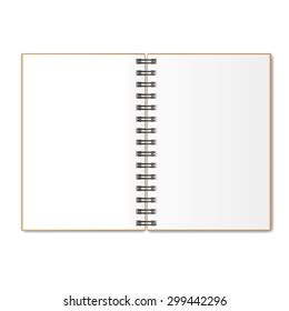 Realistic Notebook Vector Illustration Stock Vector Royalty Free