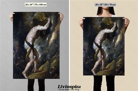 Ancient Greek Myth of Sisyphus Timeless Artwork Depicting - Etsy