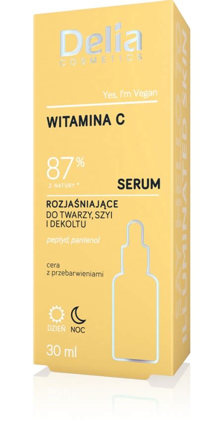 Serum Do Twarzy Szyi I Dekoltu WITAMINA C 87 Z NATURY DELIA COSMETICS