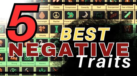 The Five Best Negative Traits Project Zomboid YouTube