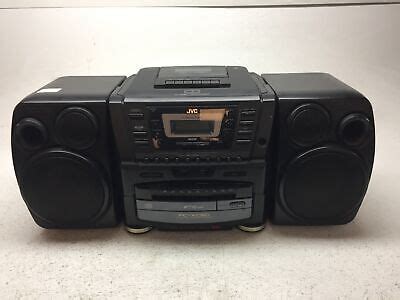 JVC PC-XC60 Stereo System Boombox 10 Disc CD Changer & Cassette Player ...