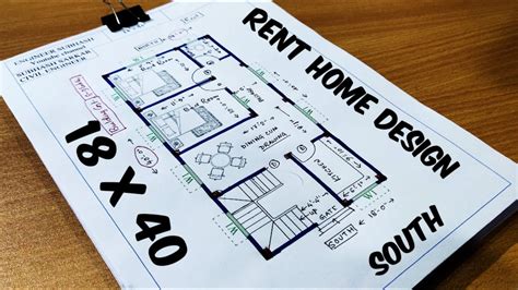 18 X 40 HOUSE DESIGN II 18 40 GHAR KA NAKSHA II 18 X 40 House Plan