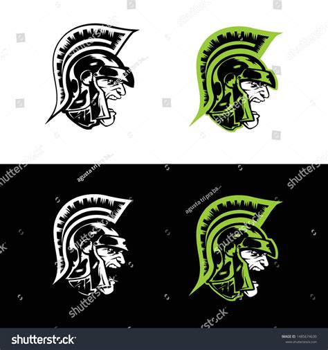 Logo Mascot Spartan Vector Stock Vector (Royalty Free) 1485674630 ...