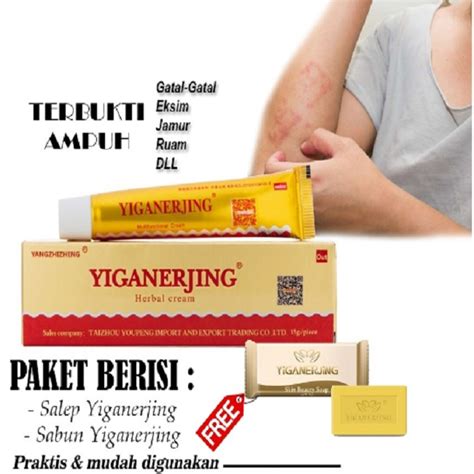 Jual Krim Salep Yiganerjing Herbal Anti Bakteri Eksim Gatel Psoriasis