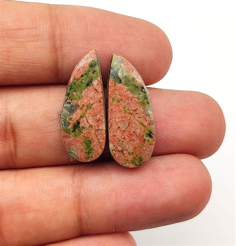 Unakite Jasper Unakite Jasper Fancy Shape Cabochon Loose Etsy