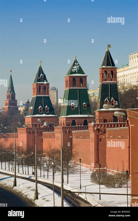 Moscow Kremlin towers Stock Photo - Alamy