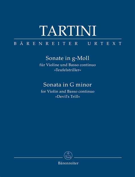 Tartini Sonate In G Minor For Violin And Bass Continuo Devil S Trill