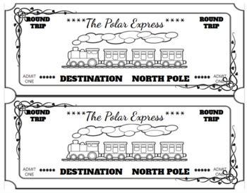 Polar Express Tickets By Shellsells Tpt