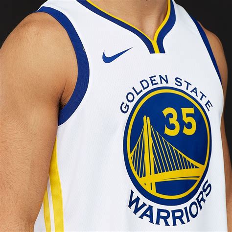 Mens Replica - Nike NBA Kevin Durant Golden State Warriors Association ...