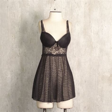 Camisola Preta Lingerie Feminina N O Identificado Nunca Usado Enjoei