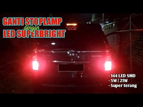 GANTI STOPLAMP DENGAN LED SUPER BRIGHT 144 LED SMD SUPER TERANG