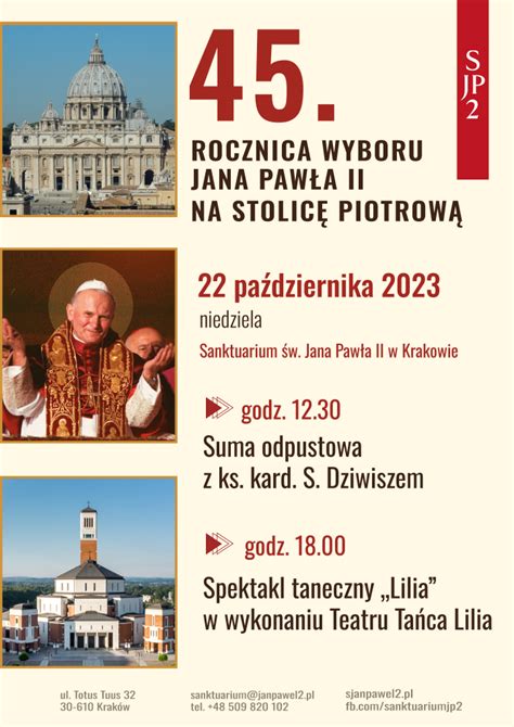 Odpust w Sanktuarium św Jana Pawła II Archidiecezja Krakowska