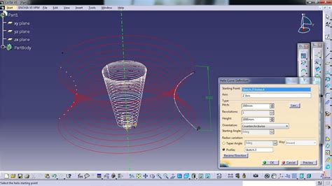 Surface In Catia Part 2 Circle Corner Spline Helix YouTube