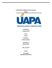 TAREA 4 5 6 Y 7 TERAPIA DE FAMILIA Docx UNIVERSIDAD ABIERTA PARA