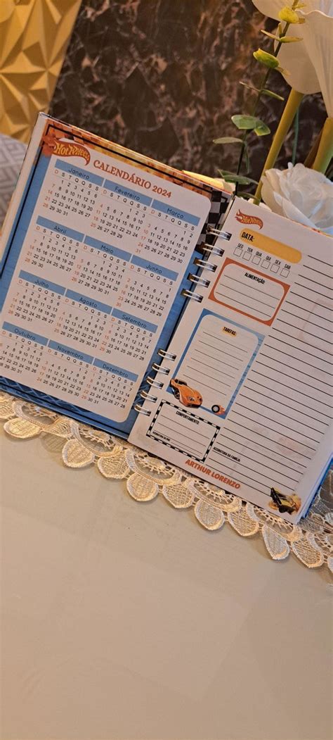 Agenda Escolar Personalizada Hot Wheels Elo