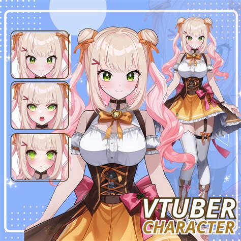 CUSTOM LIVE 2D VTUBER, Vtuber Design, Vtuber Commission, Vtuber Model
