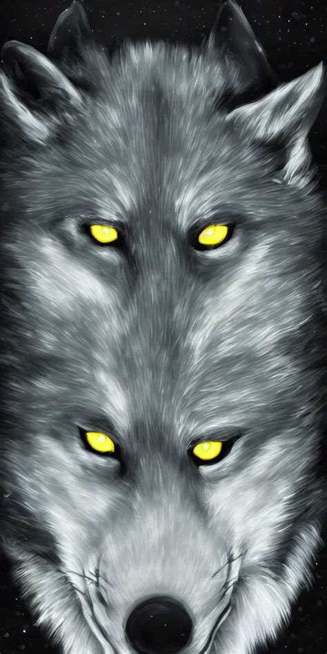 Glowing Wolf Eyes At Night Digital Art Stable Diffusion Openart