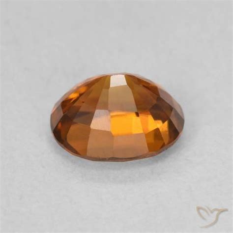 1 Carat Orange Zircon Gemstone For Sale Oval Loose Zircon From