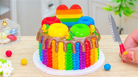 Miniature Rainbow Cake Decorating 🌈🍫1000 Satisfying Rainbow Chocolate Cake Ideas😍 Youtube