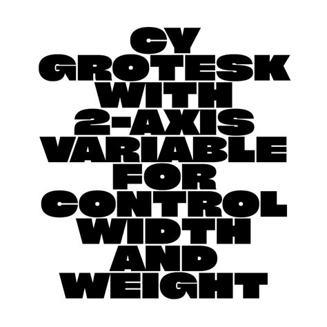 Cy Grotesk — Variable Typeface 1 Free Font Behance