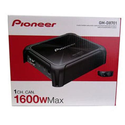 Pioneer Gm D W Class D Mono Amplifier With Bass Boost Remote