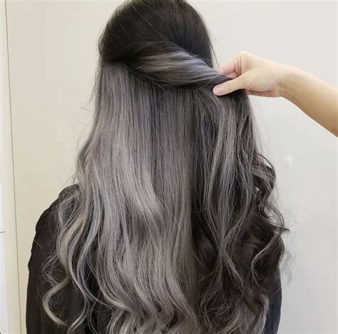 Hairstyle Silver Metal Peekaboo Peekaboo Hair Hair Dye Tips Under