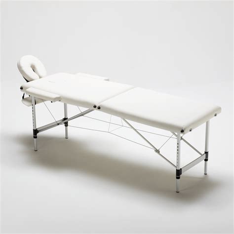 Shiatsu Table De Massage Pliante Portable 2 Zones En Aluminium