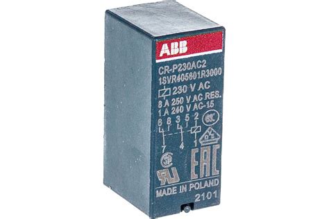 Промежуточное реле ABB CR-P230AC2 230B AC 2ПК 8A 1SVR405601R3000 ...