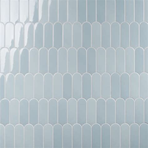 Parry Blue X Glossy Ceramic Tile Tilebar