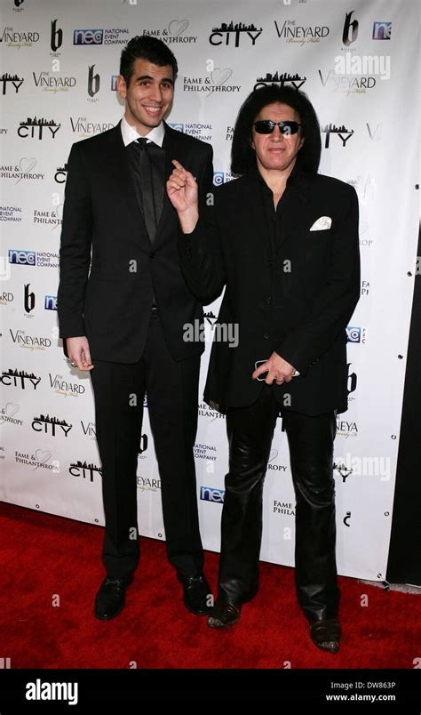 Beverly Hills Ca 2nd Mar 2014 Nick Simmons Gene Simmons At