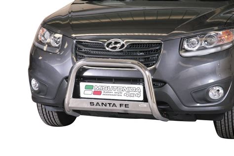 Defensa Delantera Acero Inox Hyundai Santa Fe 10 Diametro 63