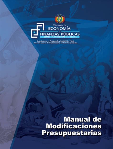 Manual de Modificaciones Presupuestarias Gestión 2018 MEFP