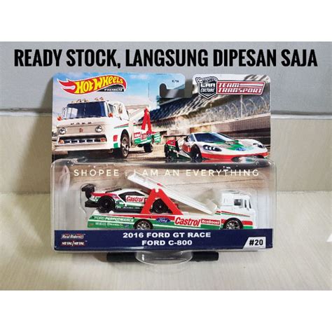 Jual Hot Wheels Team Transport 2016 Ford GT Race Ford C 800 Hotwheels Original Hw Mattel