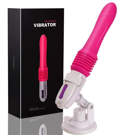 Sex Machine Vibrator Automatic Telescopic Huge Realistic Dildo Penis Vibrator Large Thrusting