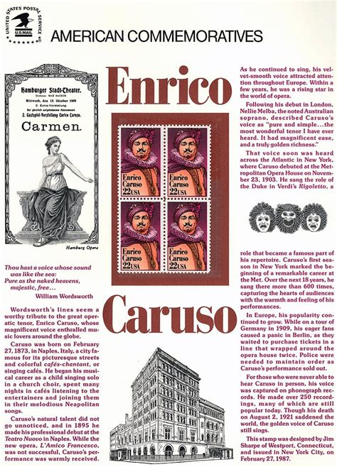 Mace On Twitter RT APS Stamps Otd 1873 Enrico Caruso The