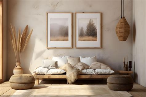 Free Photo | Boho designed style room background