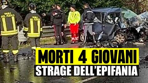 Strage Dell Epifania Morti Giovani In Uno Spaventoso Incidente A