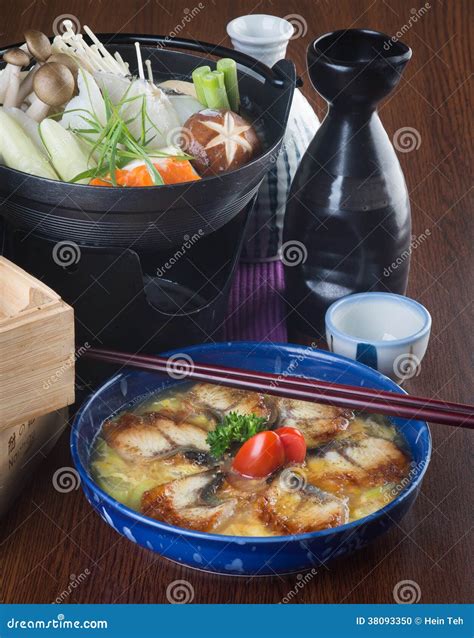 Japanese Cuisine Hot Pot On The Background Stock Photo Image Of Steam Crab