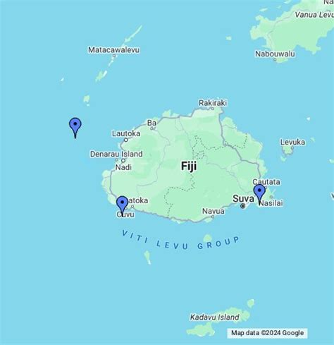 Yanuca Island Fiji Map - Bennie Rosalynd