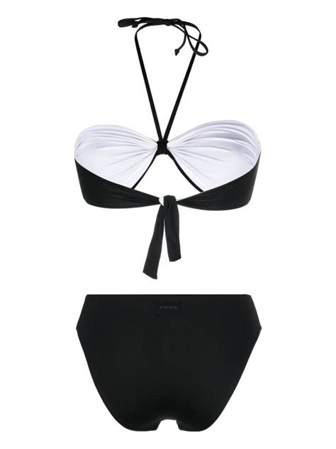 Buy Fisico Sweetheart Neck Bikini Set Black At Off Editorialist